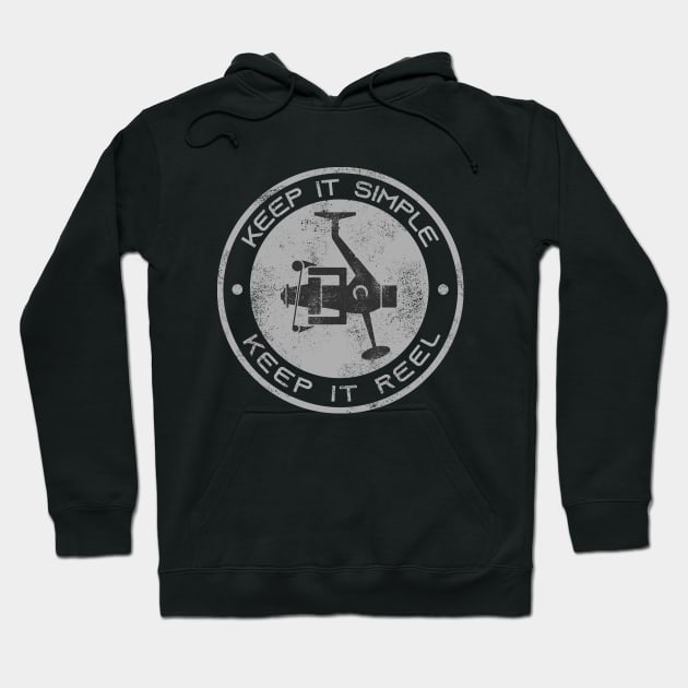 Keep It Reel Fishing Design Hoodie by BennyBruise